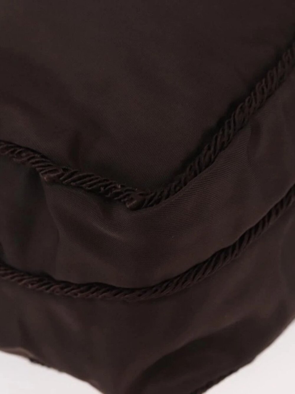 PRADA Shoulder Bag Nylon Brown Gold Auth gh1558 - Picture 4 of 16